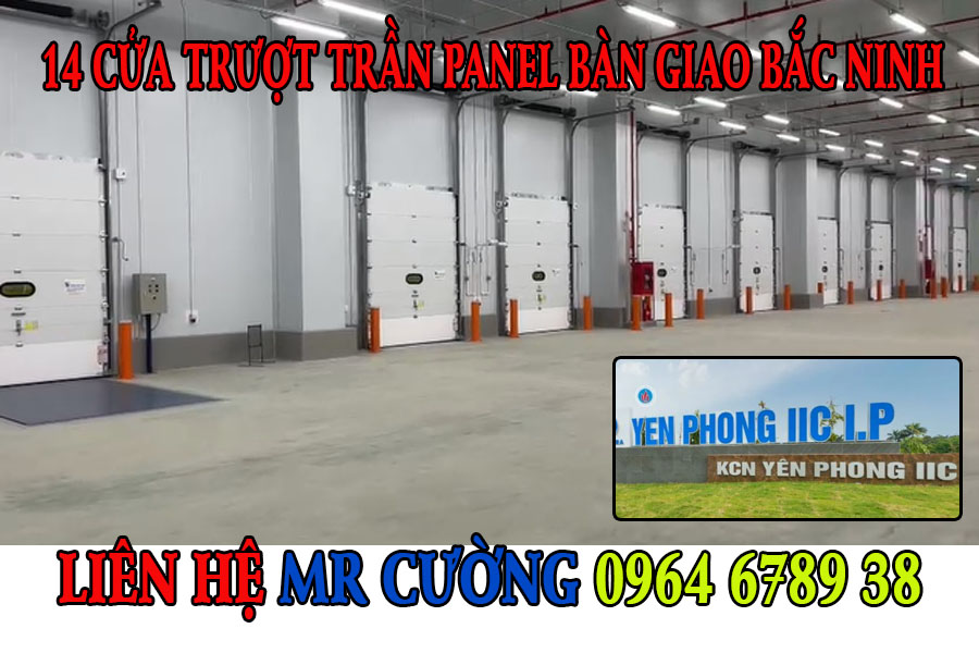14 Cửa trượt trần bàn giao cho NM Bắc Ninh